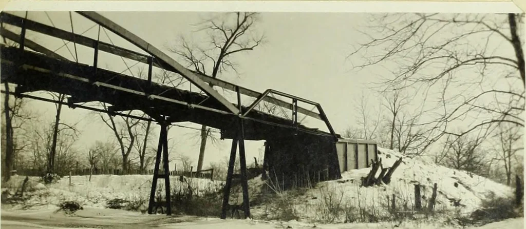 An illustration from Design of a steel highway bridge, 1913, leaf 20