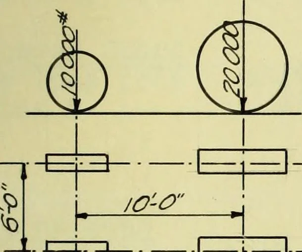 An illustration from Design of a steel highway bridge, 1913, leaf 32