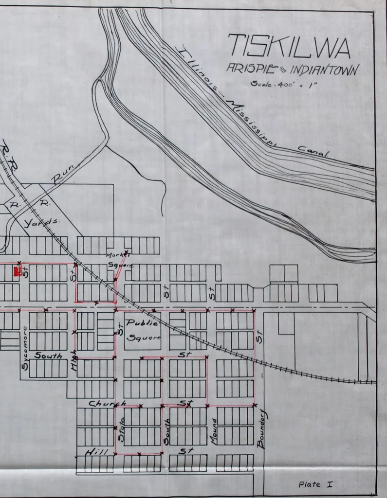 An illustration from Design of substation and lighting system for the town of Tiskilwa, 1913, leaf 18
