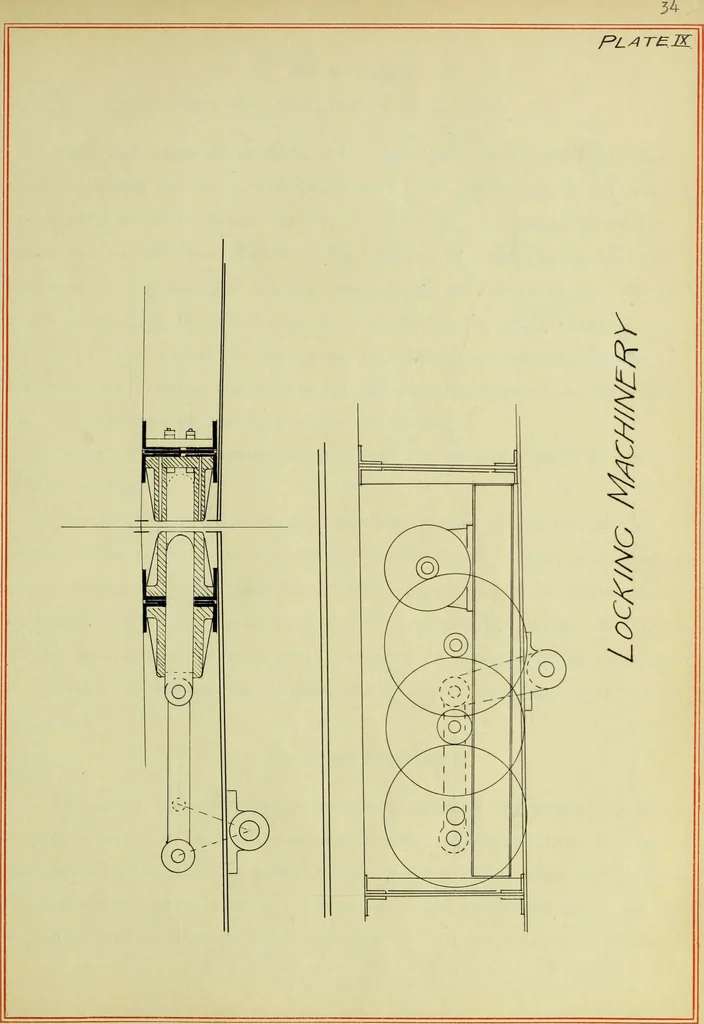 An illustration from Design of a trunnion bascule bridge, 1913, leaf 78