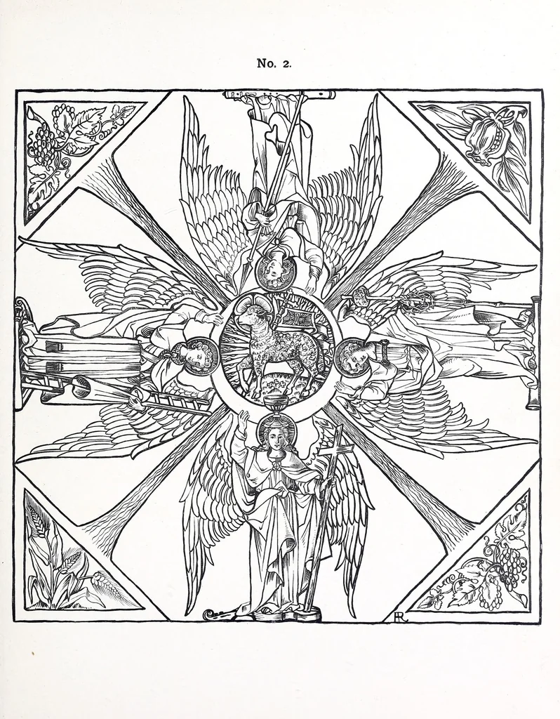 An illustration from Designs for church embroidery, 1894, leaf 23