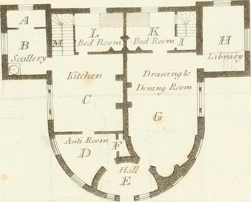 An illustration from Designs for cottages, cottage farms, and other rural buildings, including entrance gates and lodges, 1805, leaf 116