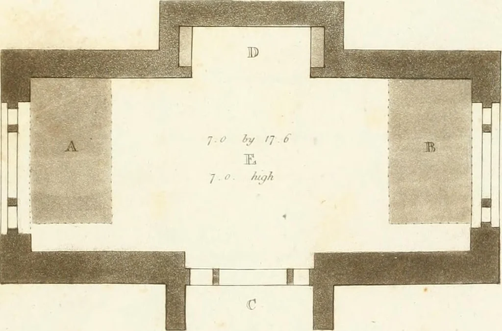 An illustration from Designs for cottages, cottage farms, and other rural buildings, including entrance gates and lodges, 1805, leaf 46