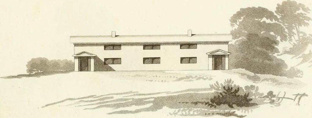 An illustration from Designs for cottages, cottage farms, and other rural buildings, including entrance gates and lodges, 1805, leaf 52
