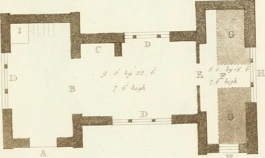 An illustration from Designs for cottages, cottage farms, and other rural buildings, including entrance gates and lodges, 1805, leaf 60