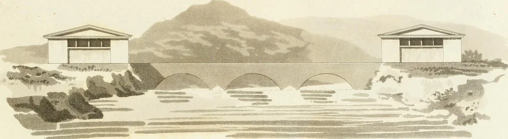 An illustration from Designs for cottages, cottage farms, and other rural buildings, including entrance gates and lodges, 1805, leaf 78
