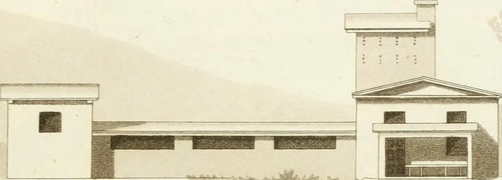 An illustration from Designs for cottages, cottage farms, and other rural buildings, including entrance gates and lodges, 1805, leaf 80