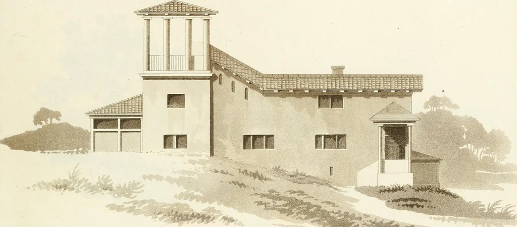 An illustration from Designs for cottages, cottage farms, and other rural buildings, including entrance gates and lodges, 1805, leaf 96