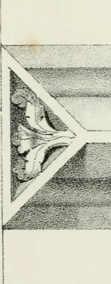 An illustration from Designs for Gothic ornaments & furniture, after the ancient manner, for ecclesiastical and domestic purposes, for the use of architects, and workers in metal, stone, wood, etc., etc, 1854, leaf 102