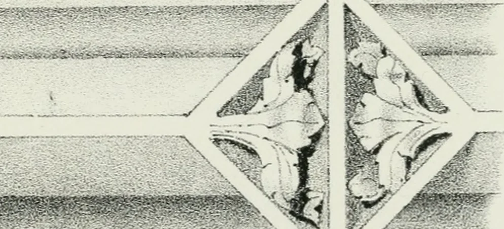An illustration from Designs for Gothic ornaments & furniture, after the ancient manner, for ecclesiastical and domestic purposes, for the use of architects, and workers in metal, stone, wood, etc., etc, 1854, leaf 102