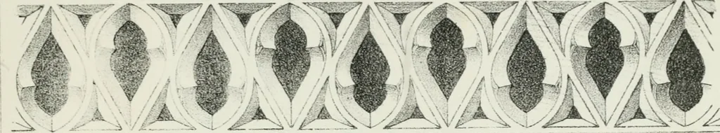 An illustration from Designs for Gothic ornaments & furniture, after the ancient manner, for ecclesiastical and domestic purposes, for the use of architects, and workers in metal, stone, wood, etc., etc, 1854, leaf 64