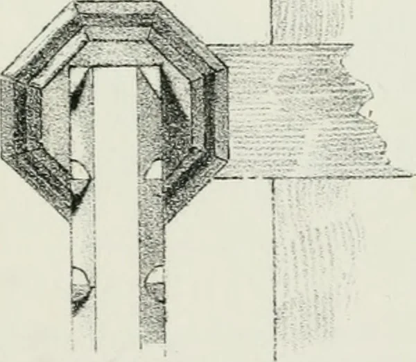 An illustration from Designs for Gothic ornaments & furniture, after the ancient manner, for ecclesiastical and domestic purposes, for the use of architects, and workers in metal, stone, wood, etc., etc, 1854, leaf 86