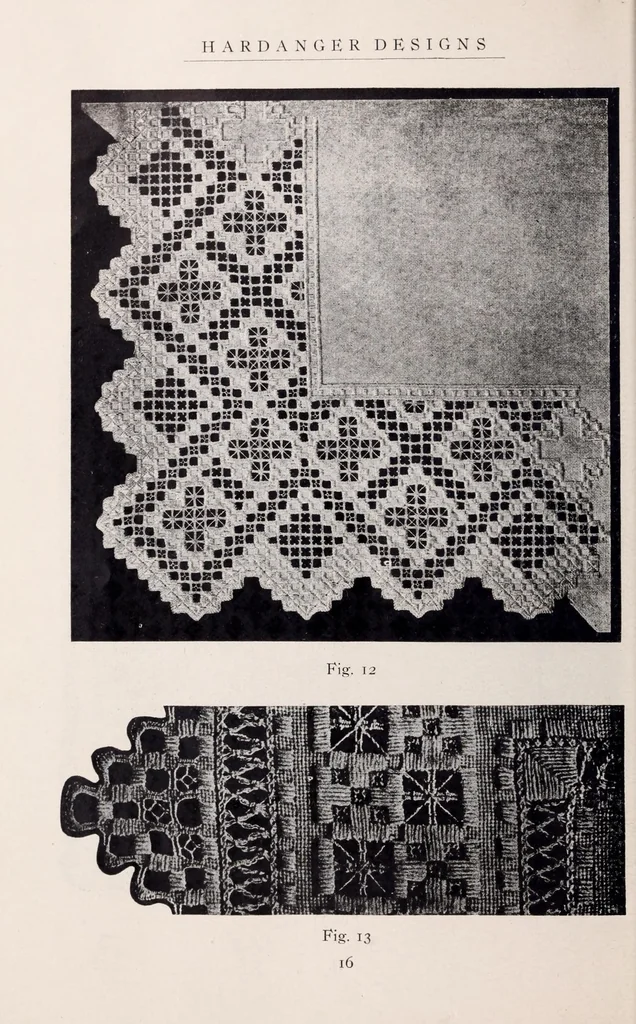 An illustration from Designs for Hardanger (Norwegian) embroidery, 1904, leaf 20