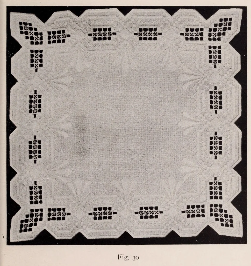 An illustration from Designs for Hardanger (Norwegian) embroidery, 1904, leaf 35
