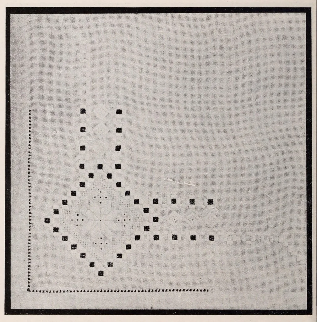 An illustration from Designs for Hardanger (Norwegian) embroidery, 1904, leaf 38