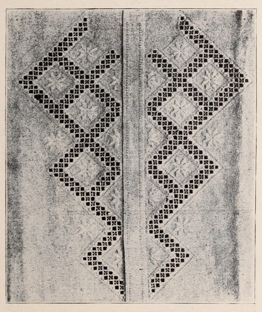 An illustration from Designs for Hardanger (Norwegian) embroidery, 1904, leaf 55