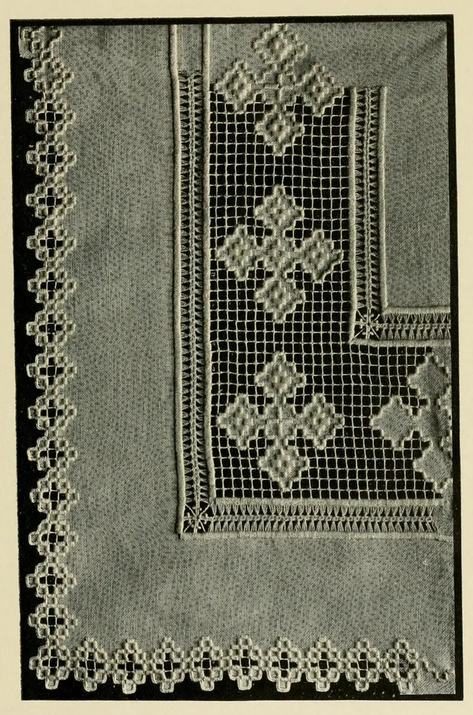 An illustration from Designs for Hardanger embroidery, 1904, leaf 17