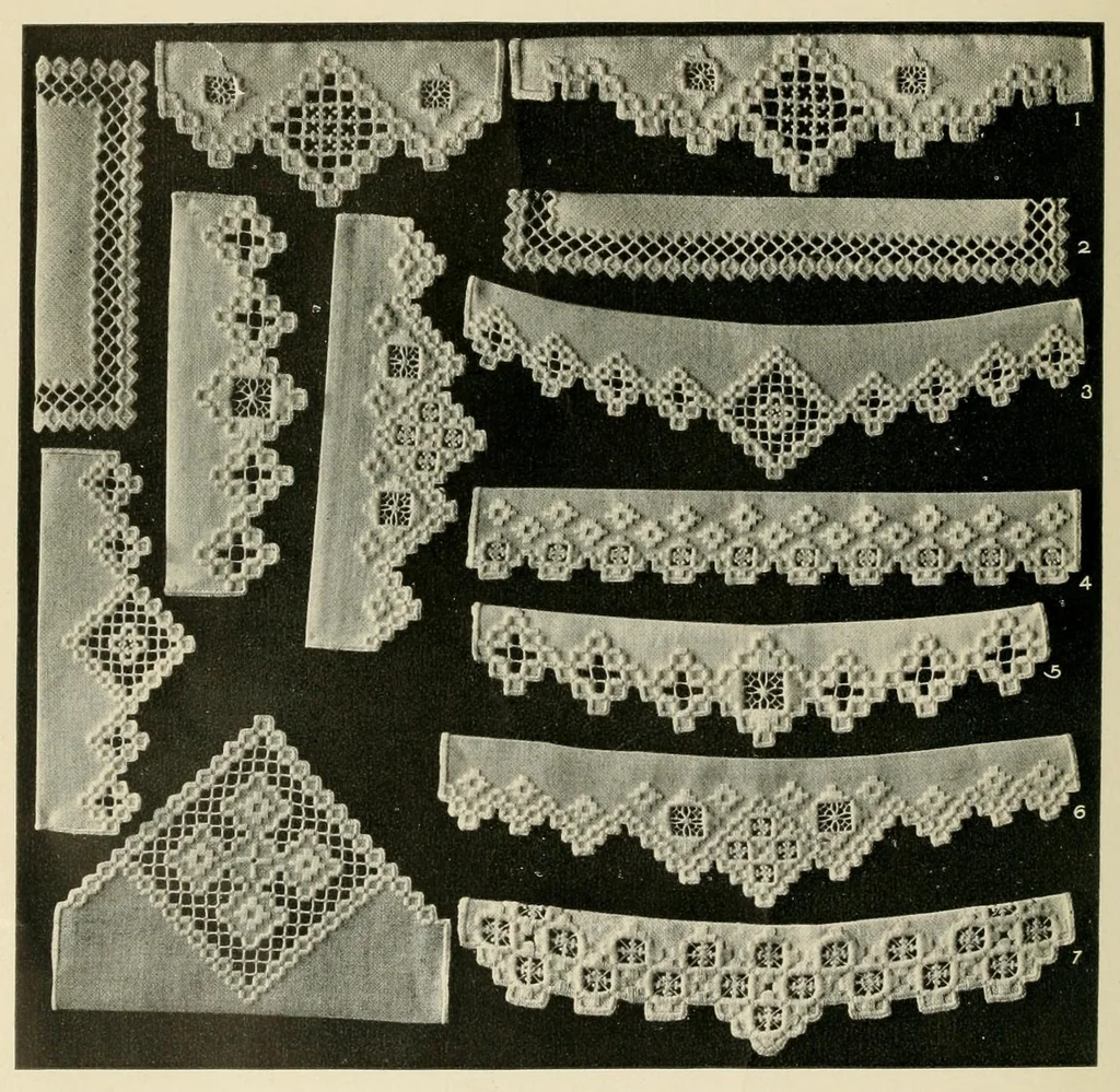 An illustration from Designs for Hardanger embroidery, 1904, leaf 6