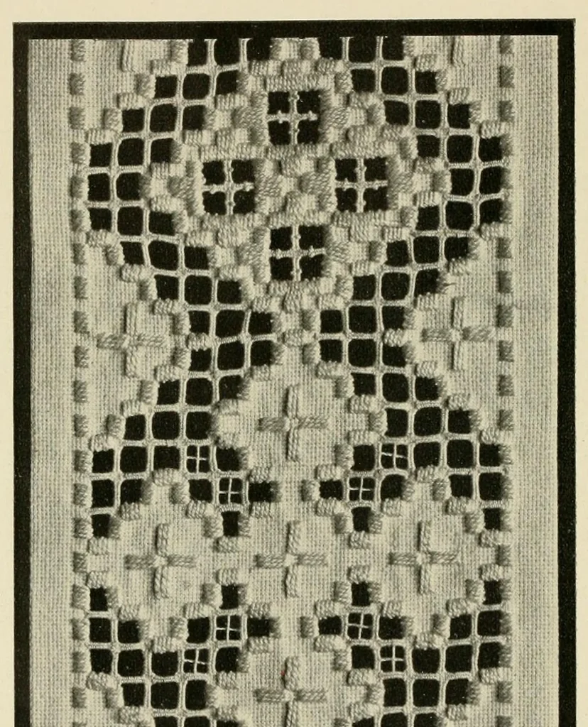 An illustration from Designs for Hardanger embroidery, 1904, leaf 8