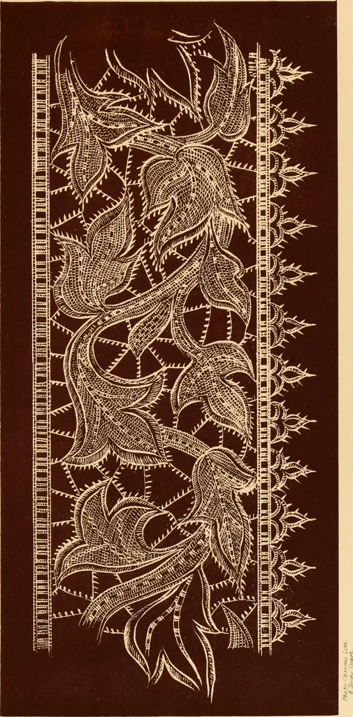 An illustration from Designs for lace making, 1870, leaf 29