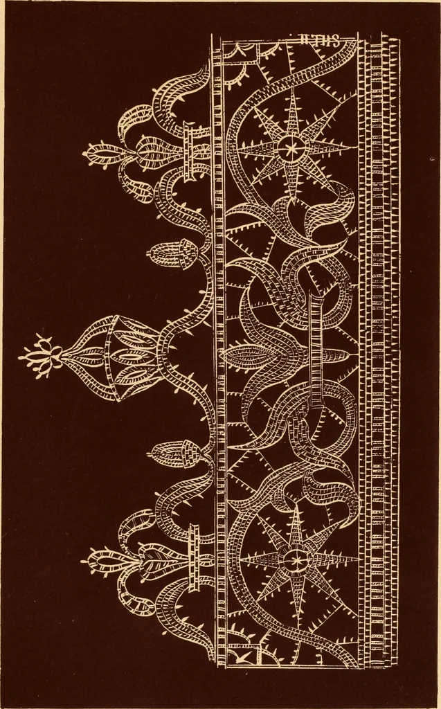 An illustration from Designs for lace making, 1870, leaf 31