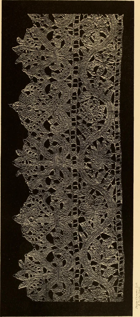 An illustration from Designs for lace making, 1870, leaf 35