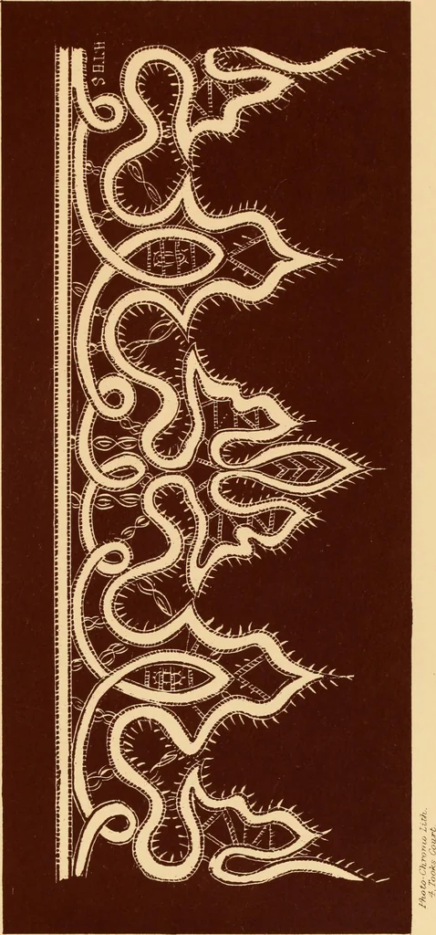 An illustration from Designs for lace making, 1870, leaf 39