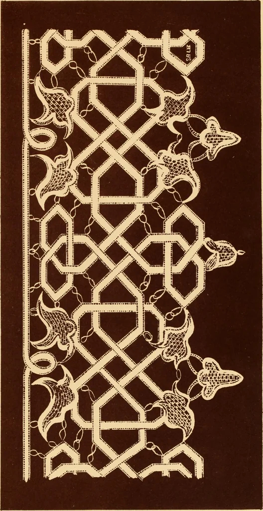 An illustration from Designs for lace making, 1870, leaf 41