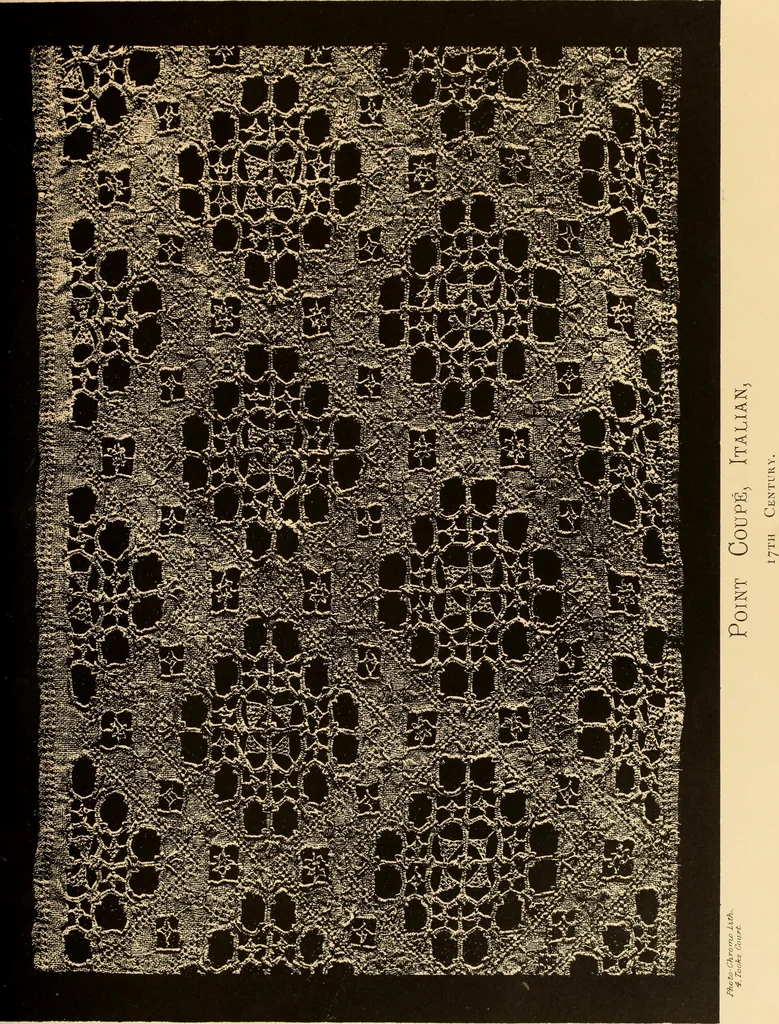 An illustration from Designs for lace making, 1870, leaf 45