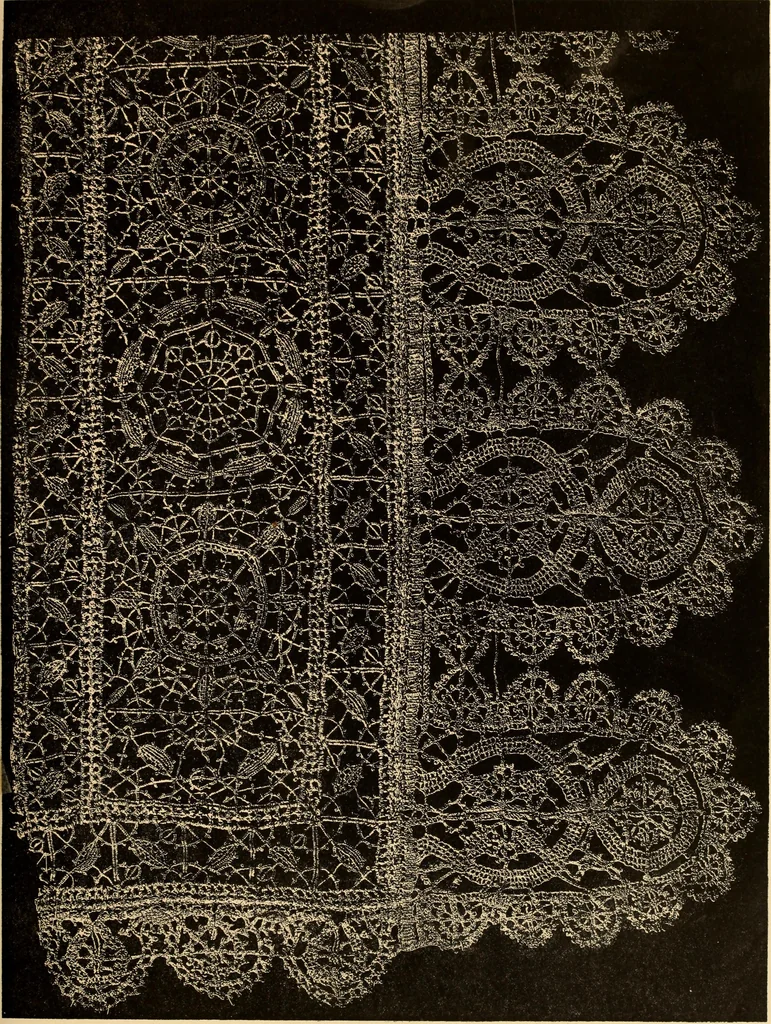 An illustration from Designs for lace making, 1870, leaf 51