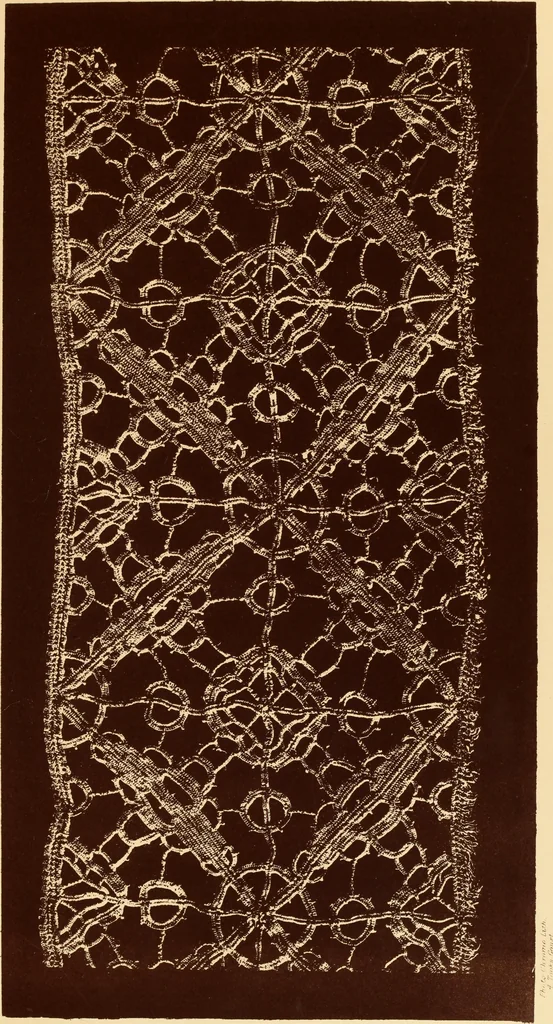 An illustration from Designs for lace making, 1870, leaf 57