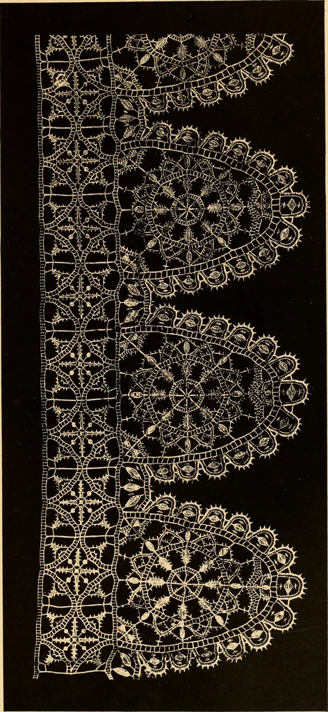 An illustration from Designs for lace making, 1870, leaf 59