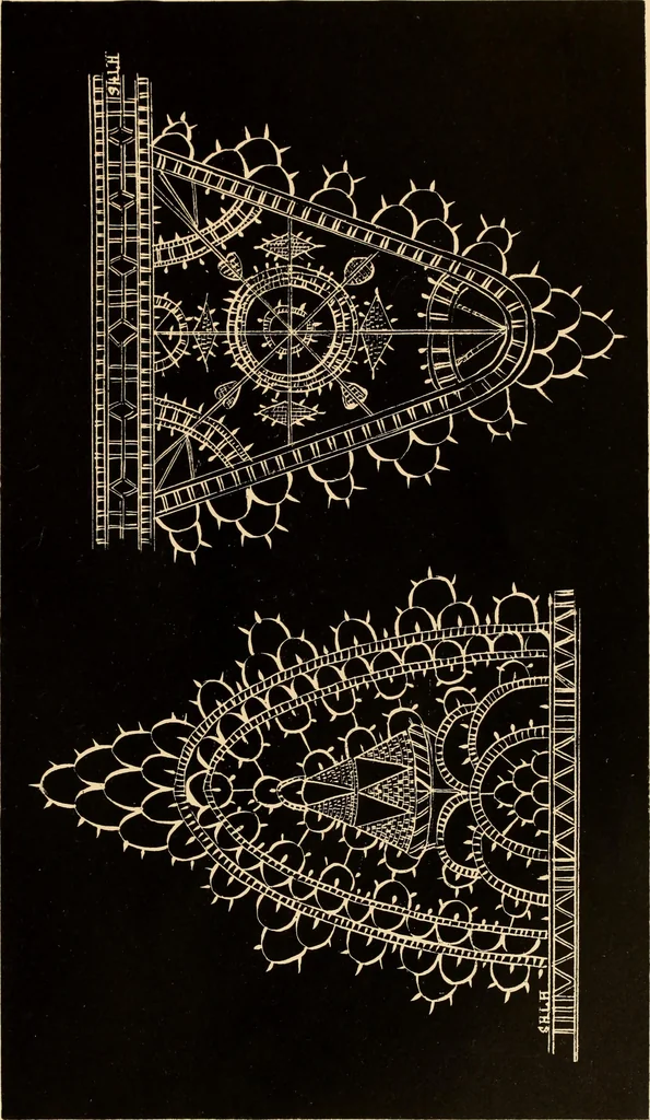 An illustration from Designs for lace making, 1870, leaf 65