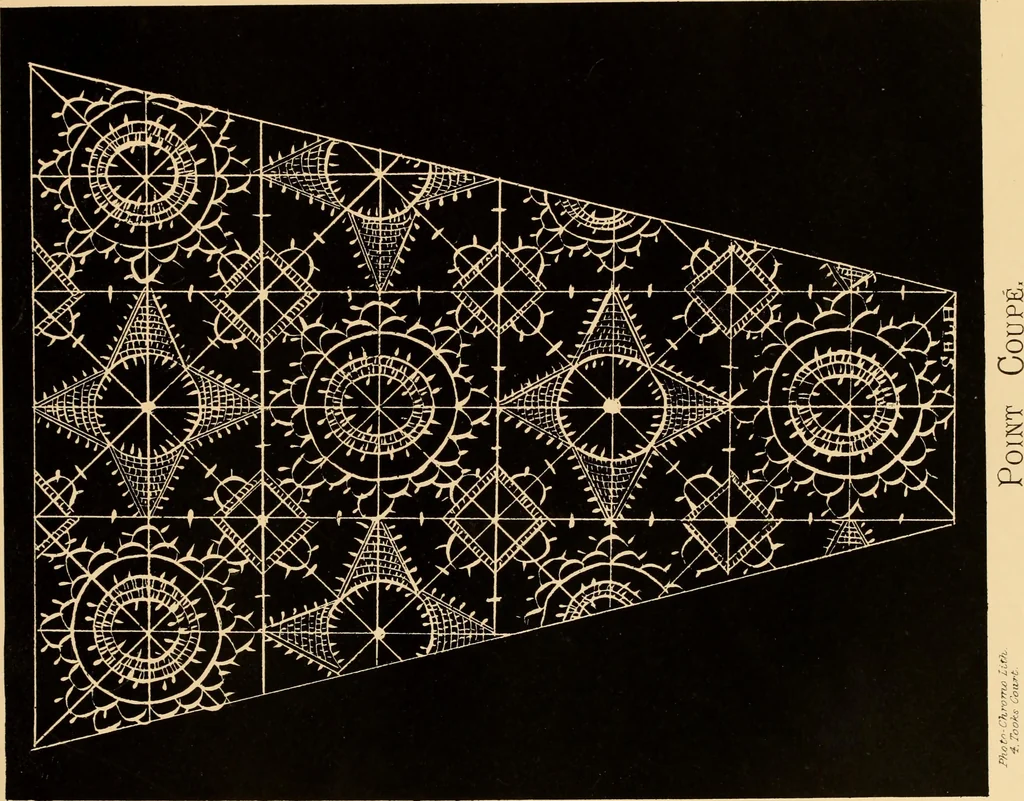 An illustration from Designs for lace making, 1870, leaf 67