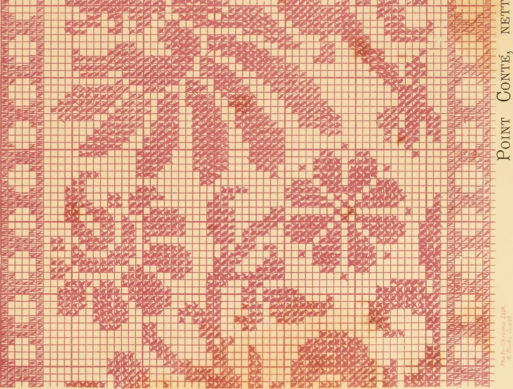 An illustration from Designs for lace making, 1870, leaf 73