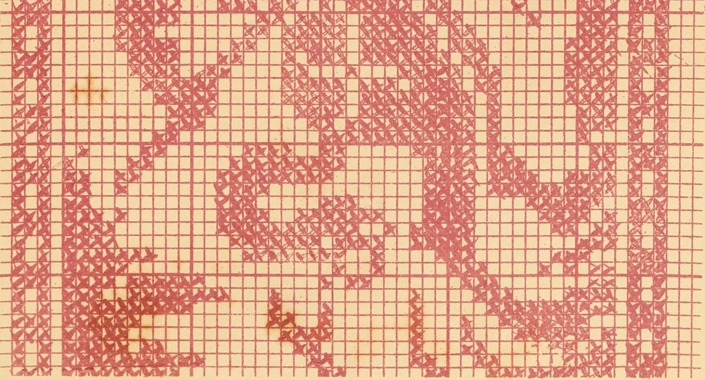 An illustration from Designs for lace making, 1870, leaf 75