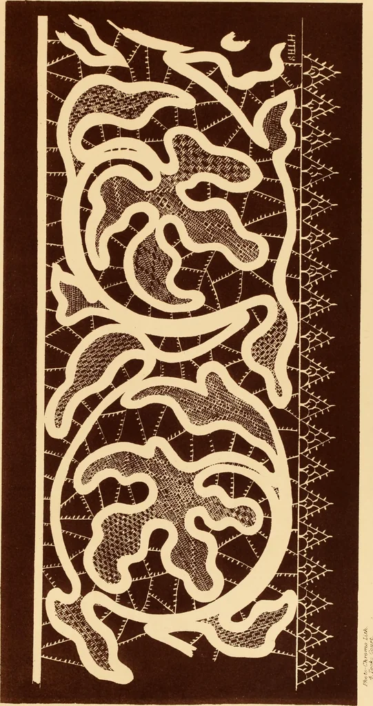 An illustration from Designs for lace making, 1870, leaf 81