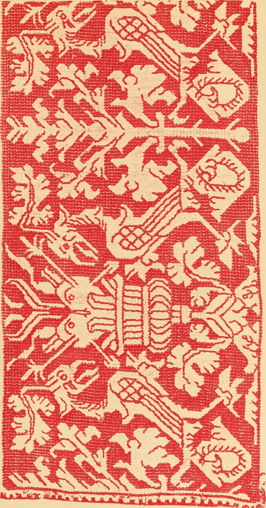 An illustration from Designs for lace making, 1870, leaf 89