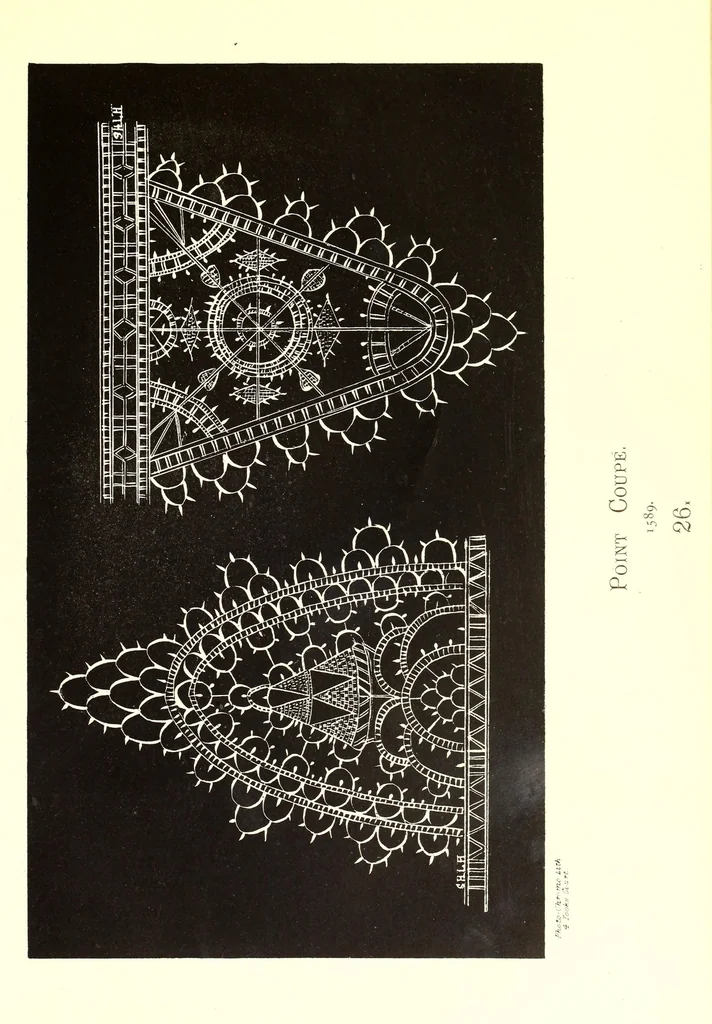 An illustration from Designs for lace making, 1870, leaf 117
