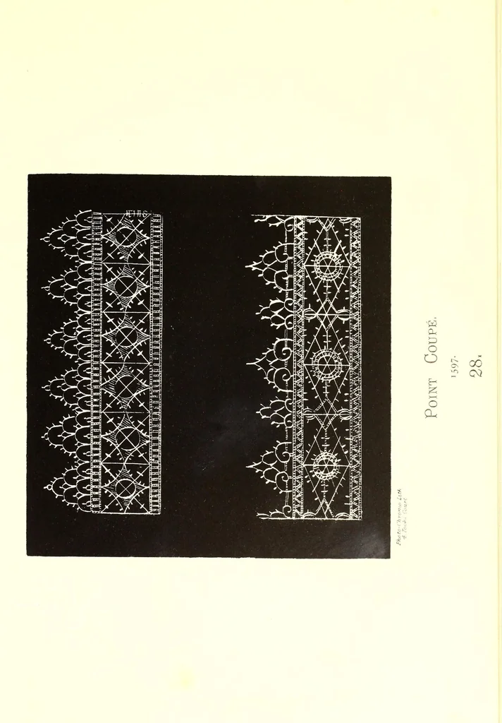 An illustration from Designs for lace making, 1870, leaf 125