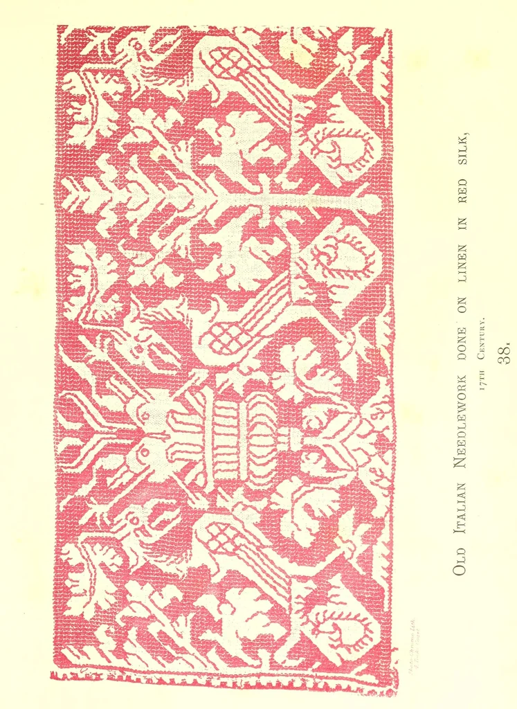 An illustration from Designs for lace making, 1870, leaf 165