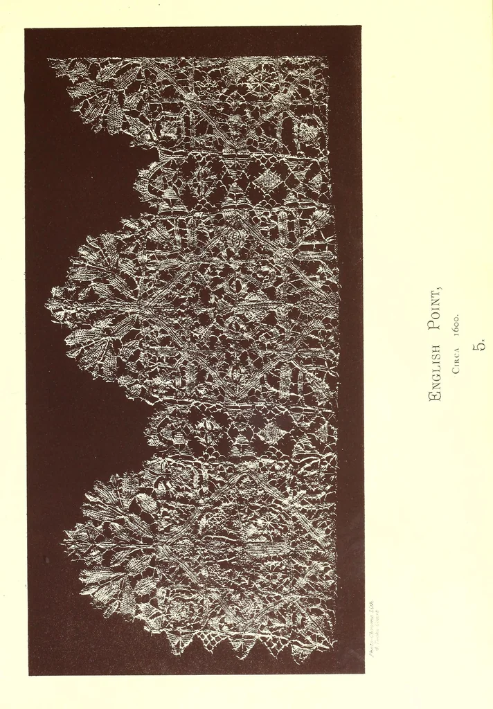 An illustration from Designs for lace making, 1870, leaf 33