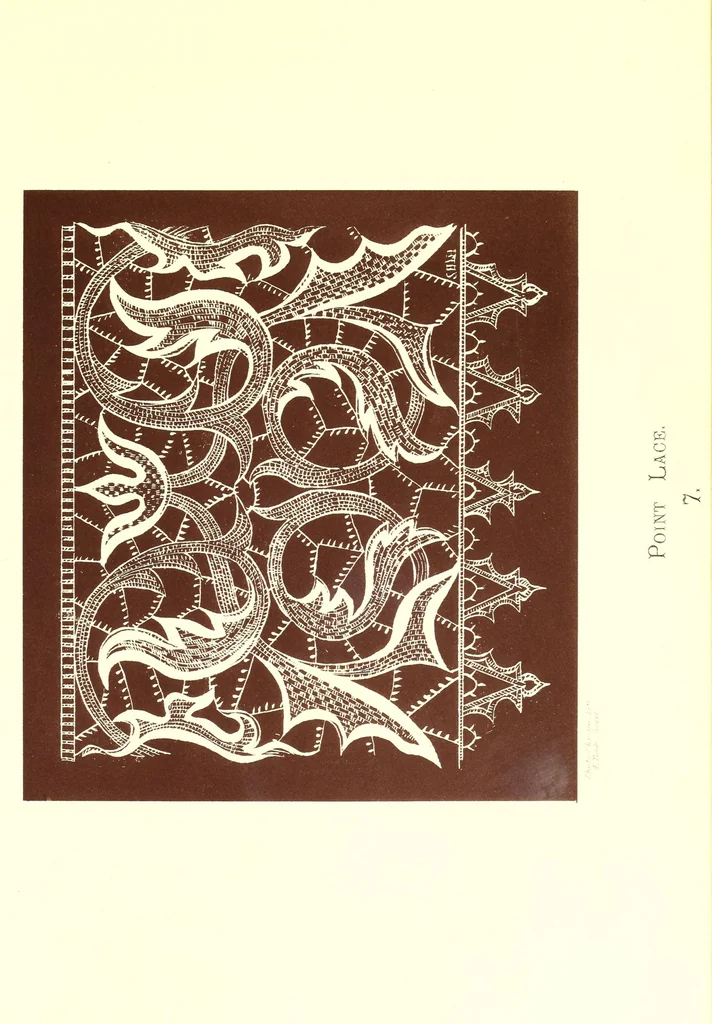 An illustration from Designs for lace making, 1870, leaf 41