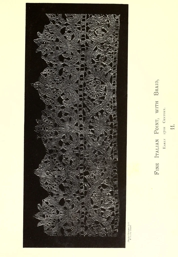 An illustration from Designs for lace making, 1870, leaf 57