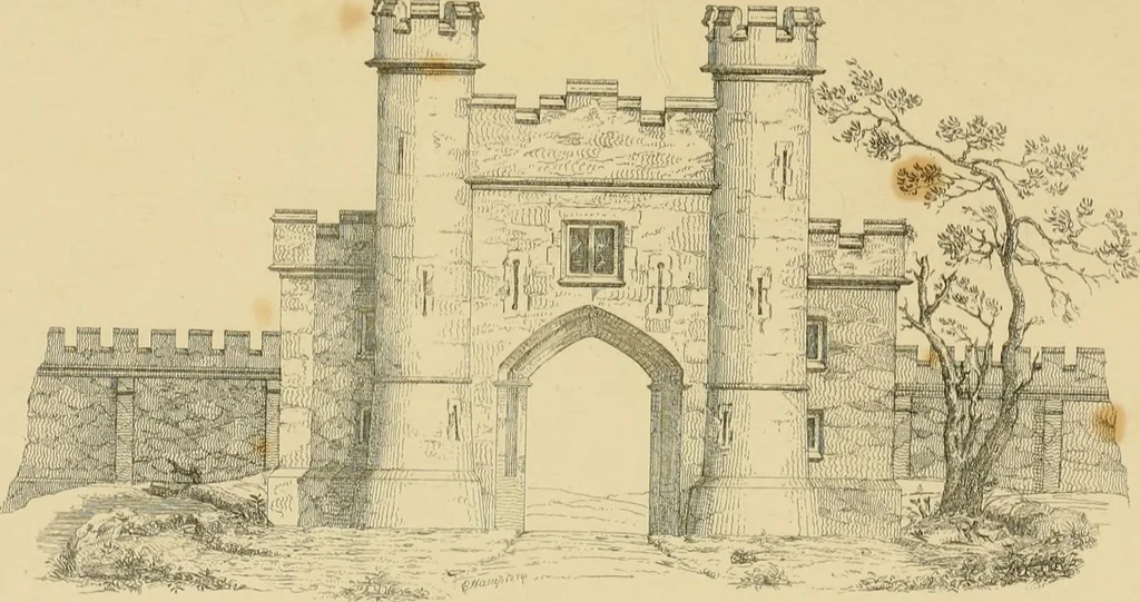 An illustration from Designs for lodges and park entraces, 1833, leaf 100