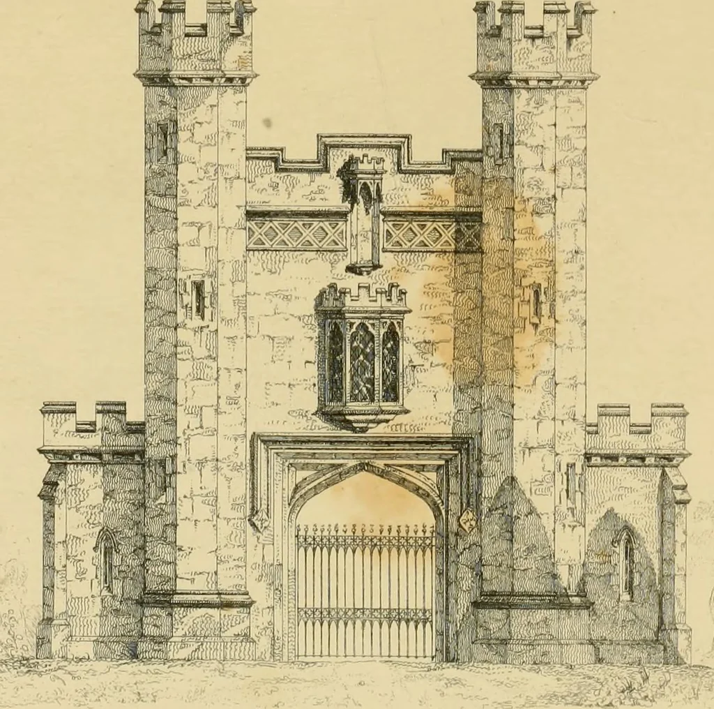 An illustration from Designs for lodges and park entraces, 1833, leaf 110