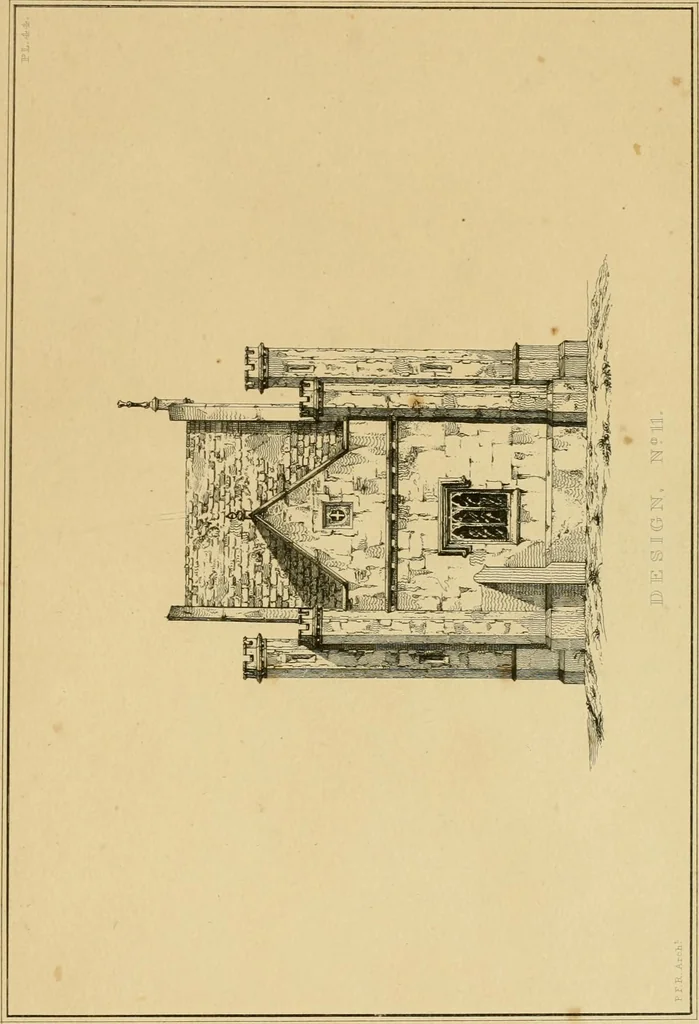 An illustration from Designs for lodges and park entraces, 1833, leaf 122