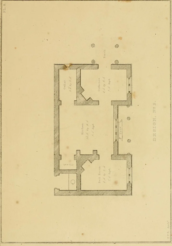 An illustration from Designs for lodges and park entraces, 1833, leaf 28