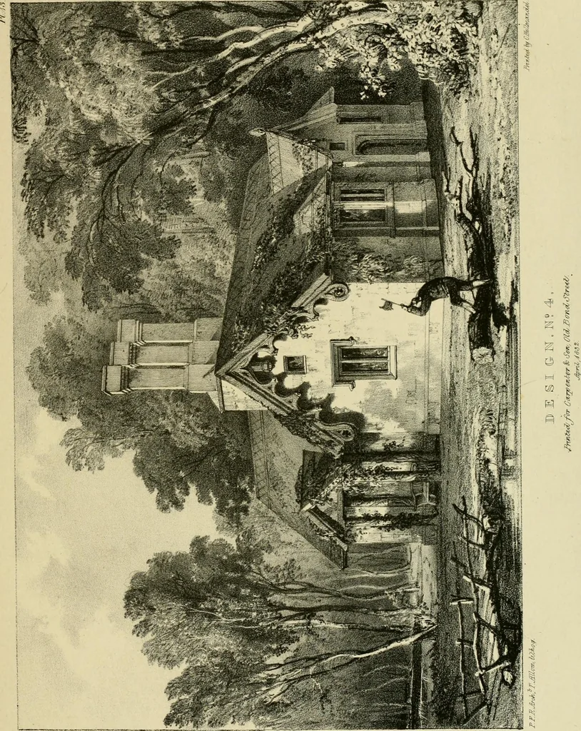 An illustration from Designs for lodges and park entraces, 1833, leaf 46