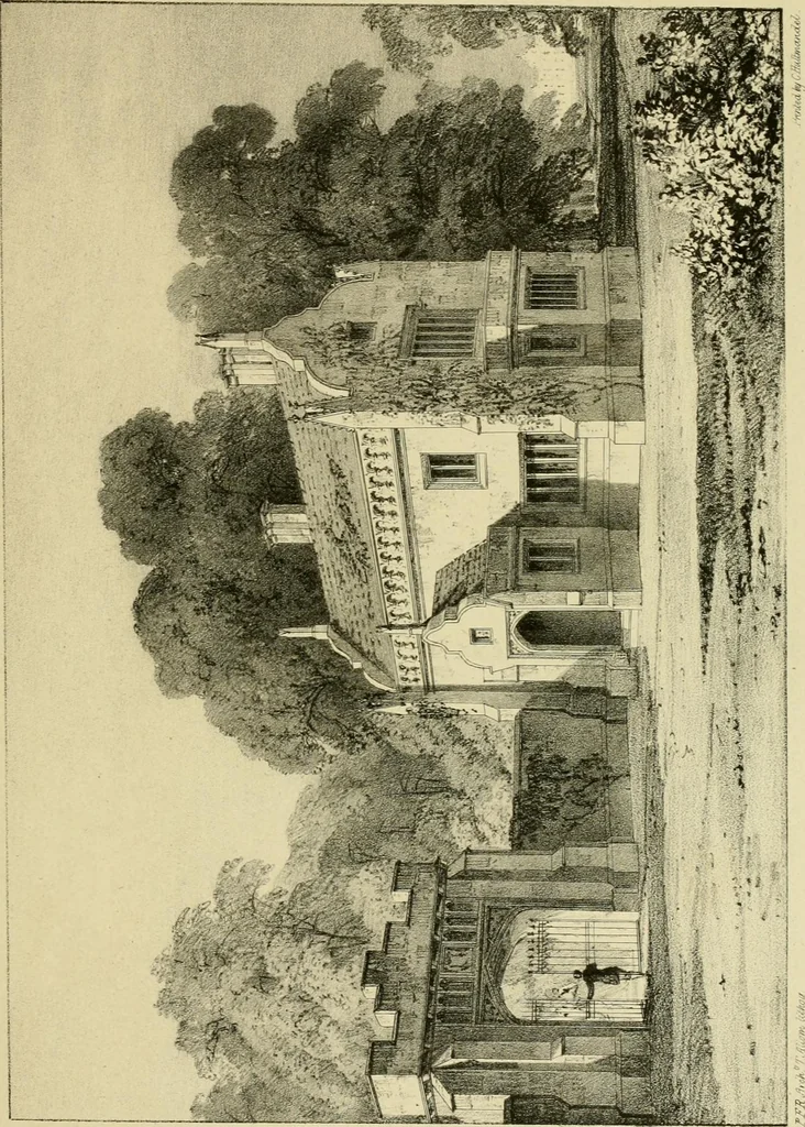 An illustration from Designs for lodges and park entraces, 1833, leaf 56